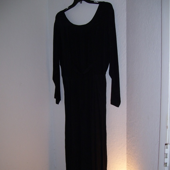 VTG NC 17 Danielle Karen Asymmetrical Black Dress - Picture 4 of 8